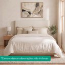 Ver imagem 7 de Cabeceira Painel Suspenso Casal 160 cm Luna Retangular Boucle Bege Artte
