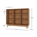 Ver imagem 3 de Estante para Livros Baixa 9 Nichos Amelia