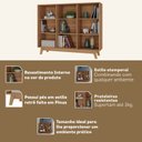 Ver imagem 4 de Estante para Livros Baixa 9 Nichos Amelia