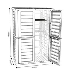 Depósito Galpão Grande 2.360L Plástico Cinza Rimax - 4
