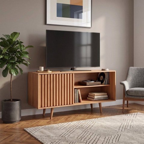 Rack para Tvs até 55 Polegadas 136cm Freijó