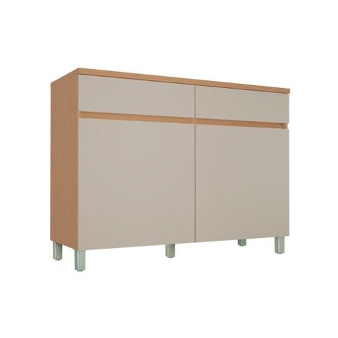 Balcão Cozinha Nesher Realeza C/ 2 Portas 2gavs 120cm Carvalho/greice