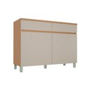 Ver imagem 1 de Balcão Cozinha Nesher Realeza C/ 2 Portas 2gavs 120cm Carvalho/greice