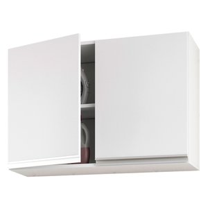 Armário de Parede Área de Serviço e Lavanderia 80cm com 02 Portas 100% Mdf Branco - Abmaza Lux