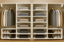 Ver imagem 2 de Closet Estante Supenso Mdf Aberto com Cabide e Sapateira de Parede:branco
