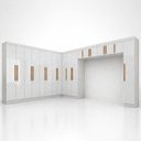 Ver imagem 2 de Guarda Roupa Modulado de Canto 18P 4GV Branco
