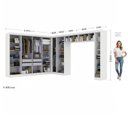 Ver imagem 3 de Guarda Roupa Modulado de Canto 18P 4GV Branco