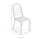 Ver imagem 7 de Conjunto Mesa Volga Tampo de Vidro e 4 Cadeiras Holanda