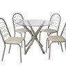 Conjunto Mesa Volga Tampo de Vidro e 4 Cadeiras Holanda - 3