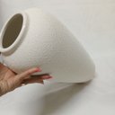 Ver imagem 4 de Vaso Decorativo de Cerâmica Marfim 38x18x18cm Enfeite Sala Mesa Estante Aparador