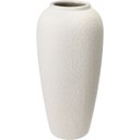 Ver imagem 1 de Vaso Decorativo de Cerâmica Marfim 38x18x18cm Enfeite Sala Mesa Estante Aparador