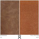 Ver imagem 5 de Cadeira de Jantar Giratória Liz Corano Caramelo Linho Terracota - Nexta Casa