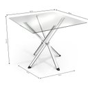 Ver imagem 5 de Conjunto Mesa Volga Tampo de Vidro e 4 Cadeiras Lisboa