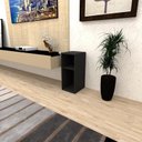Ver imagem 2 de Mesa Lateral Preto Aparador de Sofa Sala Mesa Lateral Cama Mesa de Canto Sala de Estar