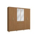 Ver imagem 2 de Guarda Roupa Casal 6 Portas c/Esp ARM014 Canela Kappesberg