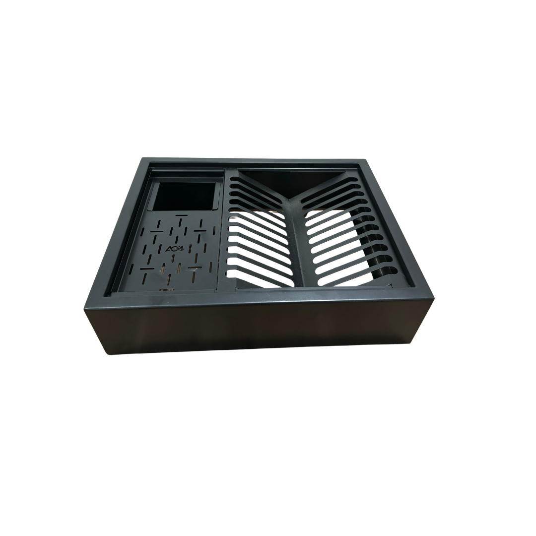 Escorredor de Pratos Linha Industrial Aço Inox Escovado:preto - 4