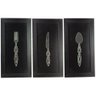 Quadro Talheres Espelhado Conj. 3 Pçs 20x40cm Make Laser - 2