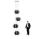 Ver imagem 1 de Lustre Pendente Para Sala Pé direito Duplo Quatro Star Preto