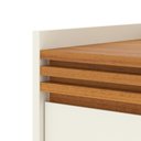Ver imagem 6 de Buffet Aparador Ripado 2 Portas com Pés de Mdf Astúrias 92cm
