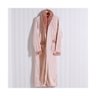 Roupão Longo Microfibra Flannel M Gola Punho Toque Pelo Coelho Nude - Tessi - 1