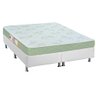 Cama Box Queen: Colchão Espuma D33 Castor Sleep Max + Base Crc Courano White(158x198) - 1