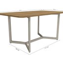 Ver imagem 4 de Conjunto Mesa Laguna 6 Cadeiras Zaria
