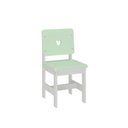 Ver imagem 2 de Cadeira Infantil Sofia Madeira Maciça e MDF Verde/Branco