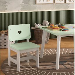 Cadeira Infantil em Madeira Maciça 29cm X 57,5cm Sofia - 1