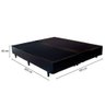 Cama Box King 193 Tecido Sintético Preto com Colchão Marrocos - Poliéster - Espuma D33 30cm - 4