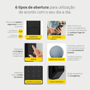 Ver imagem 3 de Combo Fechadura Digital Solis Biométrica Senha e Cartão Yale