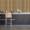 Papel de Parede Adesivo Ripado Madeira Lavável Cozinha 1,5 Metros - 6