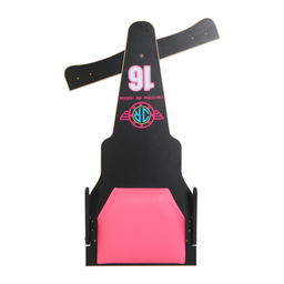 Carrinho de Rolimã F1 Preto e Rosa 16 em MDF - 4