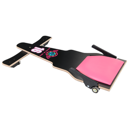 Carrinho de Rolimã F1 Preto e Rosa 16 em MDF - 3