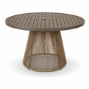 Ver imagem 2 de Mesa Laguna Alumínio Tampo Ripado 120cm Pintura Eletrostática Trama Original