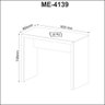 Mesa para Escritório 90cm Me4139 Nogal Tecnomobili - 3