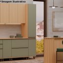 Ver imagem 5 de Paneleiro para Cozinha 100% MDF 40 cm 2 Portas Lótus Carvalho/Verde