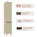 Ver imagem 2 de Paneleiro para Cozinha 100% MDF 40 cm 2 Portas Lótus Carvalho/Verde
