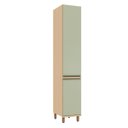 Ver imagem 1 de Paneleiro para Cozinha 100% MDF 40 cm 2 Portas Lótus Carvalho/Verde