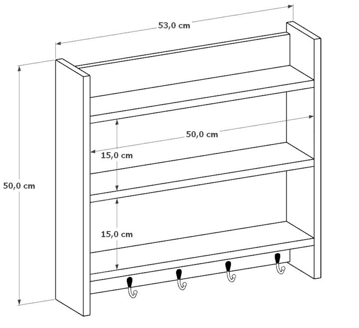 Porta Temperos Organizador Madeira Branco | MadeiraMadeira