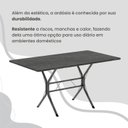 Ver mais imagens de Conjunto Sala de Jantar Mesa Retangular 140x75cm Tampo Ardósia Indiana 6 Cadeiras Rio Prata/Paraopeba/Mart