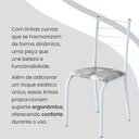 Ver imagem 7 de Conjunto Sala de Jantar Mesa Retangular 140x75cm Tampo Ardósia Indiana 6 Cadeiras Rio