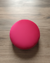 Ver imagem 2 de Puff Redondo Adm Suede Vermelho, para Todos Os Ambientes Sala, Quarto e Etc.
