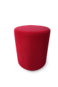 Ver imagem 1 de Puff Redondo Adm Suede Vermelho, para Todos Os Ambientes Sala, Quarto e Etc.