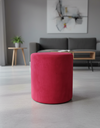 Ver imagem 3 de Puff Redondo Adm Suede Vermelho, para Todos Os Ambientes Sala, Quarto e Etc.