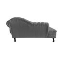 Ver imagem 6 de Recamier Decorativo Divã Amsterdã 147cm Lado Esquerdo Couro Cinza