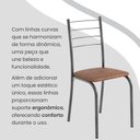 Ver imagem 7 de Conjunto Sala de Jantar Mesa Retangular 100x60cm Tampo Granito Topázio 4 Cadeiras Rio