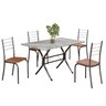 Conjunto Sala de Jantar Mesa Retangular 100x60cm Tampo Granito Topázio 4 Cadeiras Rio - 2