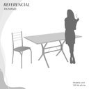 Ver imagem 5 de Conjunto Sala de Jantar Mesa Retangular 140x75cm Tampo Granito Topázio 6 Cadeiras Rio