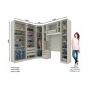 Ver imagem 3 de Guarda Roupa Modulado Solteiro Seletto 6 Peças QM14 Areia Henn