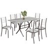 Conjunto Sala de Jantar Mesa Retangular 140x75cm Tampo Granito Topázio 6 Cadeiras Rio - 2